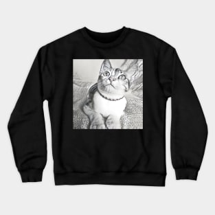 THE ADORABLE LOOK CAT PORTRAIT Crewneck Sweatshirt